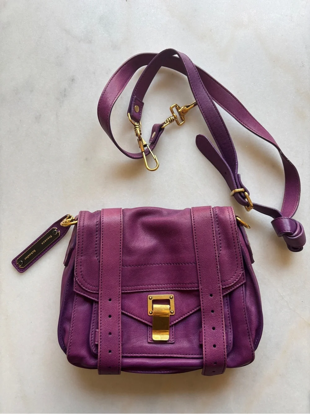 Proenza Schouler PS1 Mini in Veruca Salt Purple